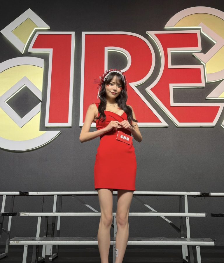 日本AV女優田野憂拍攝於 2026 TRE 大會舞台